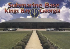 Submarine Base Kings Bay Georgia,Admin. Building 1063,GA South Art Inc. Postcard