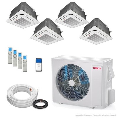 Tosot Mini Split AC Heat Pump Ductless 4 Zone 9000 12000 12000 12000 BTU