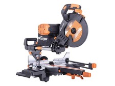  Evolution Multi-Material Sliding Mitre Saw 255mm 1600W 110V R255SMS-DB+