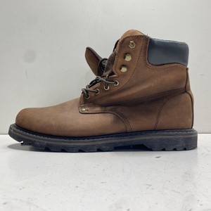Ever Boots EB611 Dark Brown Leather Oil & Slip Resistant Work Boots Size 14