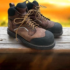 Chippewa BootsFall Flame XOG 6 Inch Reflective WP Safety Toe Lace Up 58003 Sz 9W