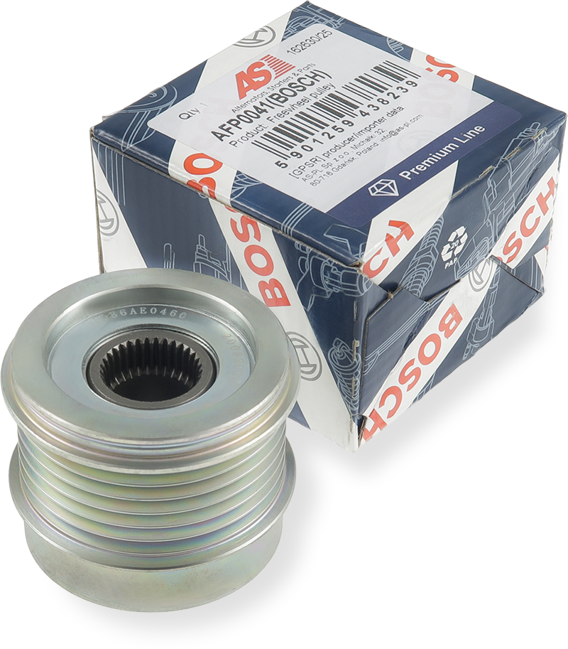 Bosch Alternator Freewheel Pulley fits Saab 9-3 6-Groove OAP F00M991281