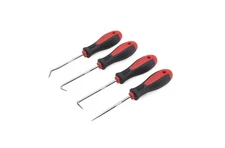 ROTATION Precision Hook and Pick Set for Automotive | 4-Piece Hand Tools Red