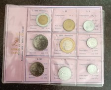 Serie  1970 9 Valori 500 + 1000 Lire bimetallico 1983  1997 Ger Div No argento 