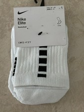 Nike Elite Socks Basketball Ankle Size 3Y-5Y 1 Pair Dri-Fit Free Shipping