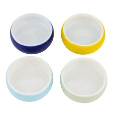 4 Pcs Hermit Crab Colorful Food Bowl Tarantula Water Bowl Spider Micro Cerami