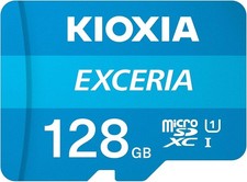 KIOXIA EXCERIA microSD 128GB UHS-I Class 10 Maximum Read Speed 100MB/s KLMEA128G