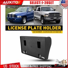 License Plate Bracket Fit 1997-01 Dodge Ram 1500 Front Black OE 55295455AE 1-10X