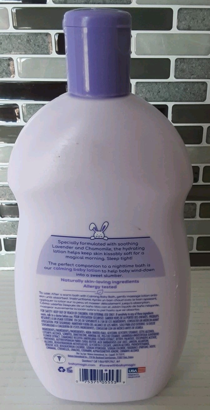 Baby Magic Lavender and Chamomile Calming Baby Lotion, Hypoallergenic, 16.5 oz.