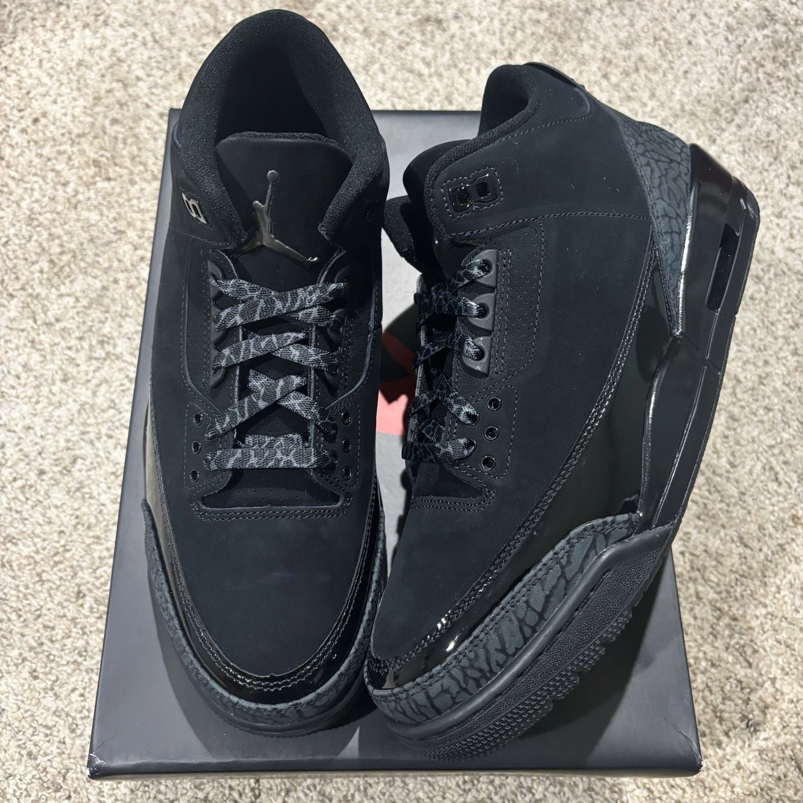 Air Jordan 3 Retro Gatto Nero Taglia 10 5