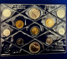 SERIE DIVISIONALE 1990 11 VALORI CON ARGENTO FDC 500 Lire Argento