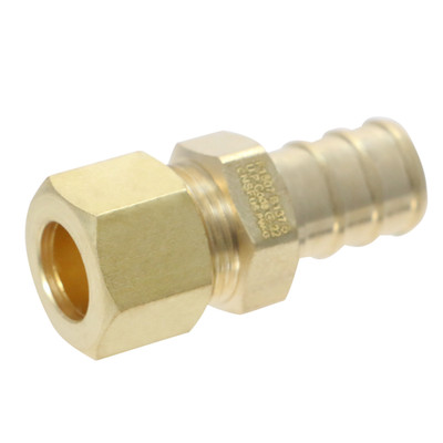 25 Pack XFITTING 1/2'' Pex B X 3/8'' OD Comp. Straight Adapter Fittings , NSF