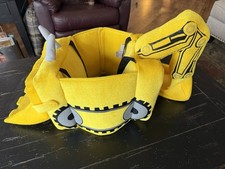 I Want To Be Kids Play 3D Halloween Costume Excavator Digger Backhoe Age 3-7