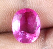 Oval Gemstone Mogok Pink Ruby Natural 4.80 Carat AGI Certified
