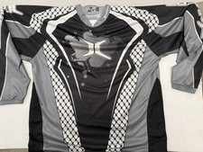 Prevail Invert Paintball Jersey  2XL Black & Silver Polyester Padded Elbow