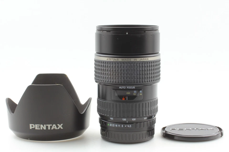 CAPUCHA [COMO NUEVA] SMC PENTAX FA 645 ZOOM 80-160mm f/4.5 Lente de JAPÓN Foto 3 de 4