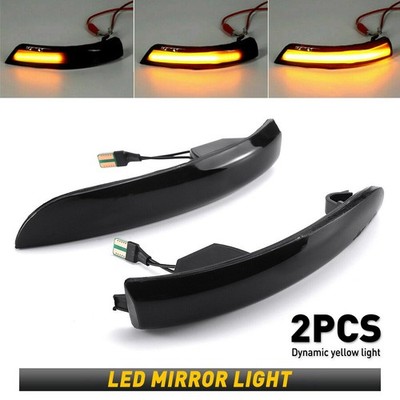AUXITO Sequential Smoke Side LED Mirror Signal Light For Ford C-Max 2013-2017