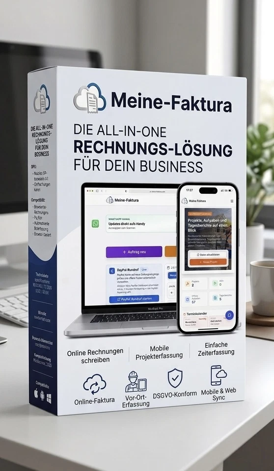Rechnungsprogramm GoBD konform für jede Branche inkl. e-Rechnung ZUGFeRD - Bild 1 von 4