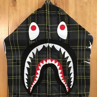 BAPE × Undefeated Check Shark Full Zip Hoodie A Bathing Ape Size S
