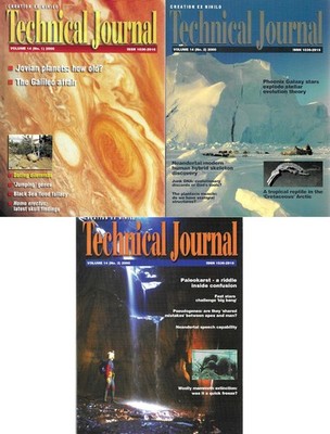3 issues Creation Ex Nihilo Technical Journal  Vol 14 #1-3 2000 Andrew Snelling