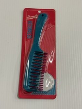 Vintage Sund Haaren  Twice Dipped Large Detangler Blue Comb New 1989