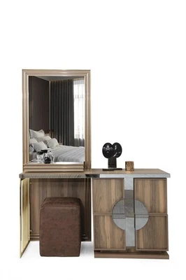 Stilvoll Schlafzimmer Set Luxus Schminktisch mit Spiegel Design neu - Bild 1 von 2