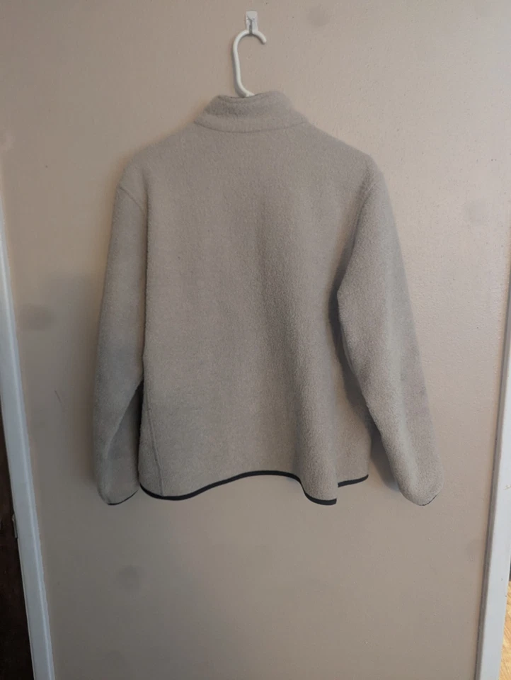 Chaqueta Woolrich Para Hombres L Crema/Marfil Technowool Cremallera Completa (Leer) Foto 2 de 4