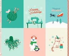    Moda Peppermint Please by Ruby Star RS2041 11 Peppermint Please 36" Panel 