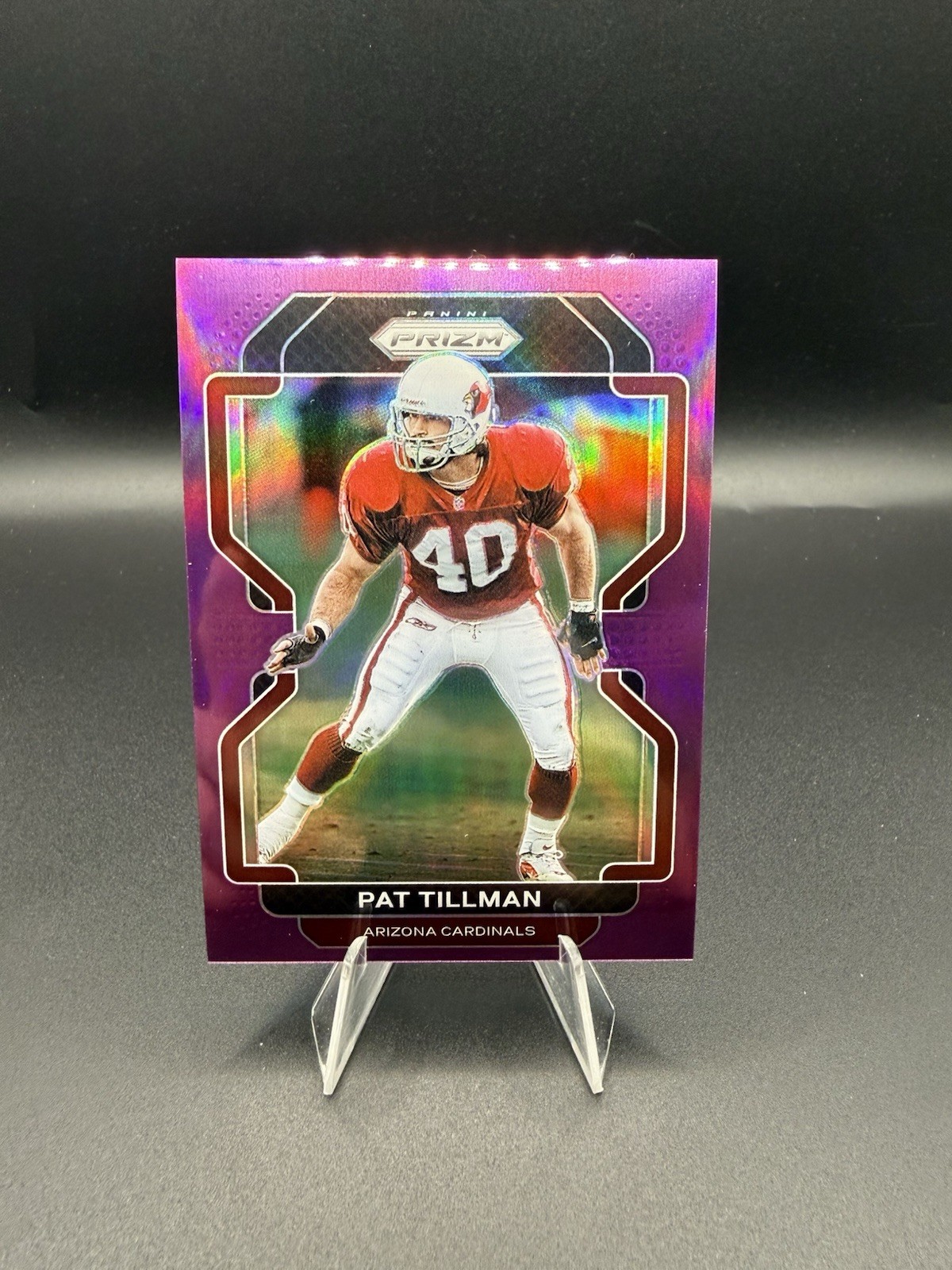 2021 Panini Prizm - Pat Tillman #83 Purple Prizm /125 CARDINALS USA WAR HERO