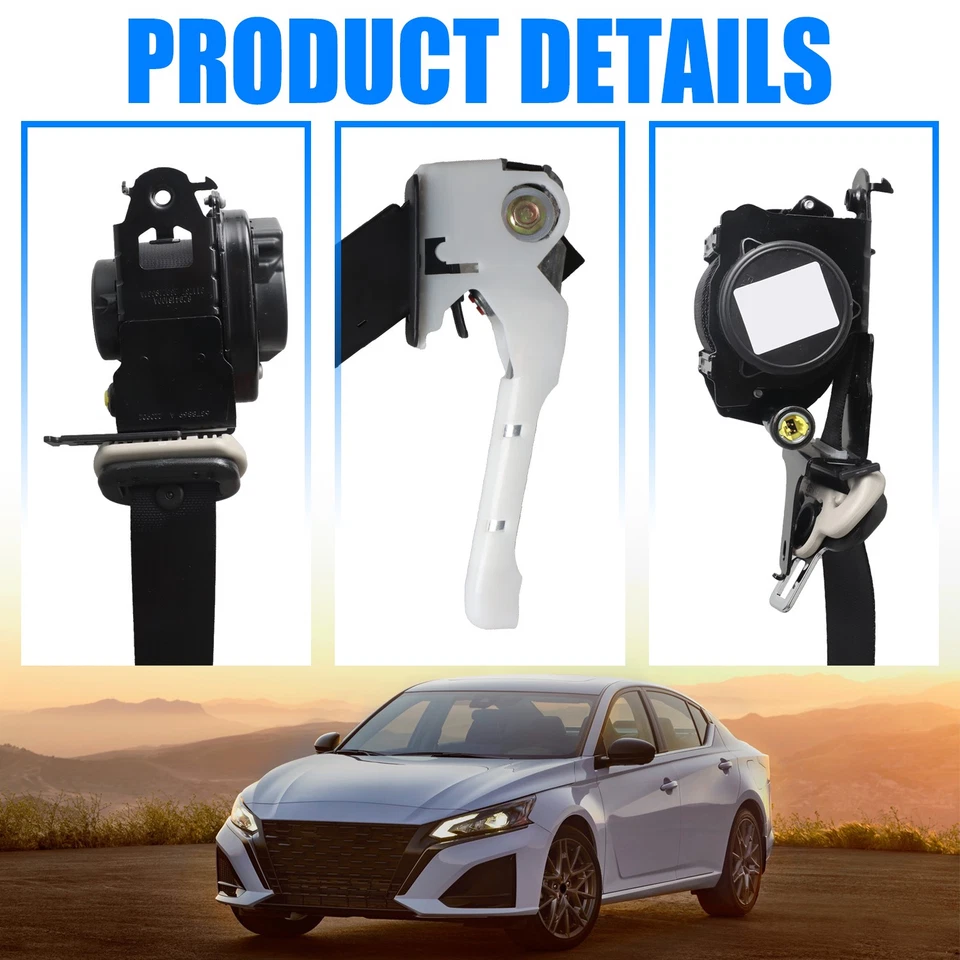  Front Right & Left SeatBelt Lap & Shoulder Belt Fit for 2019-21 Nissan Altima - Image 4 of 4
