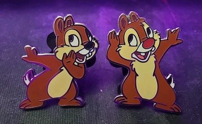 Disney Pins  Chip and Dale Disney 2 Pin Set Sharing a Secret
