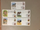 Five US American Wildlife fdc w/two same st cancel  US and CAPEX Canada(b)