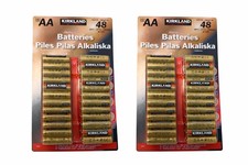 96x AA Batteries Kirkland Signature Bulk Pack -Under 35p Each -Cheapest On EBay 0.35 per battery