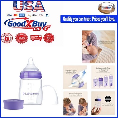 Anti-Colic Baby Bottle 5oz BPA-Free Plastic Slow Flow Nipples Clear
