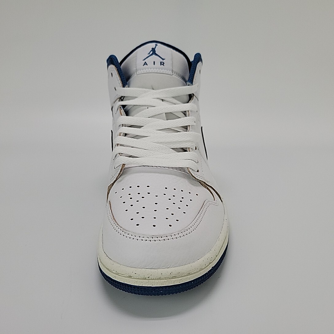 Nike Air Jordan 1 Mid Men's Shoes Sneaker White/Blue Multi Size FN5215-141 NEW! thumbnail 5