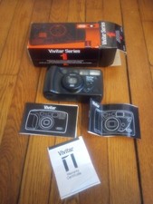 Vivitar Series 1 450pz Zoom Red Eye Reduction 38-70 AF Camera- Black