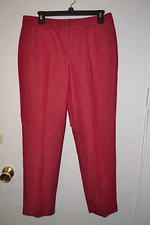 Lerry Levine women's ankle stretch pants sz 10 NWOT