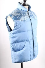 Vintage 1980s Frostline Kit Goose Down Puffer Vest Western Mens Size Large USA