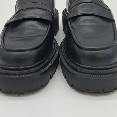 H&M Chunky Platform Lug Sole Loafers Black women\'s size 10 H&M Shoes Womens 10 Chunky Platform Lug Sole Loafers Black  main image 2