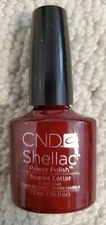 Creative  CND Shellac CHARMED Scarlet Letter Gel Polish  NO BOX