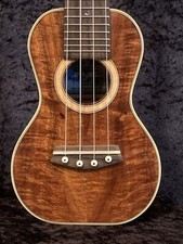 KANILEA 4 String Custom Soprano Curly Koa ukulele Collectible, Blue Label.