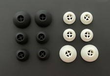 OEM Original Silicone EarTips Buds Sennheiser Momentum Replacement White / Black