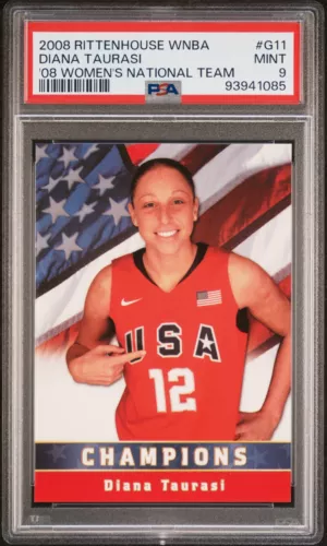 Diana Taurasi 2008 Rittenhouse WNBA National Team /444 #G11 PSA 9 POP 5!