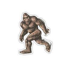 Bigfoot Walking Sticker Decal
