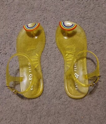 Katy Perry The Geli Gelli Rainbow Women's Summer Jelly Sandals Size 7