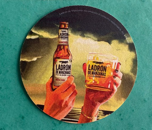 ancien sous-bock LADRON DE MANZANAS coaster bierdeckel beermat - Imagen 2 de 2