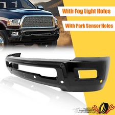For Dodge Ram 2500 3500 2010-2018 Black Front Bumper Face Bar Wfog Light Holes For Dodge Ram 2500 3500 2010-2018 Black Front Bumper Face Bar Wfog Light Holes