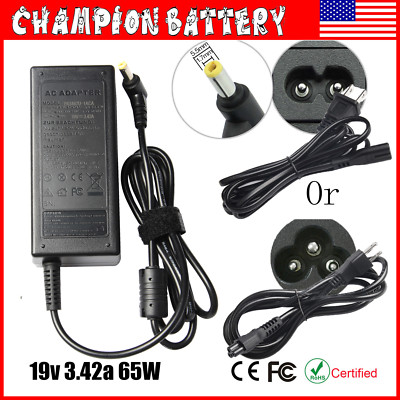 19V 3.42A 65W AC Power Supply Adapter Charger For Acer Aspire Laptop 5.5*1.7mm