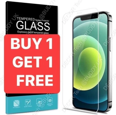 DECOR TEC I Phone Tempered Glass Screen Protector for iPhone 14 13 12 11 Pro XR Max Cover