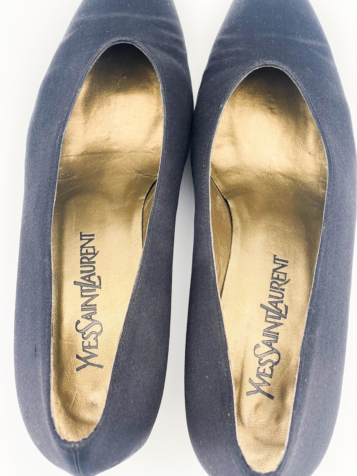 Decolte vintage Yves Saint Laurent strass discoteca sfera raso taglia 9 5 M